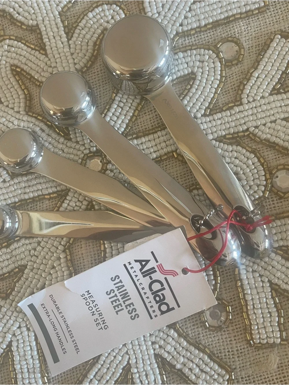 All Clad Stainless Steel Measuring Spoon Set - Silver